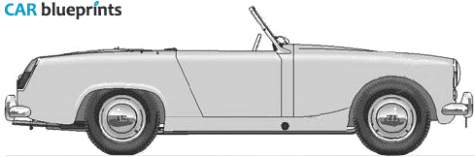 1961 Austin Healey Sprite Mk II Cabriolet blueprint