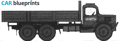 Austin K6 3t 6x4 Truck blueprint