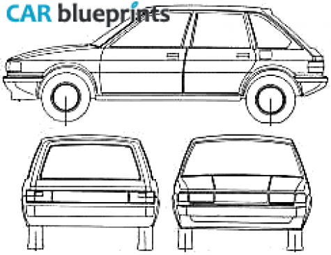 1983 Austin Maestro Hatchback blueprint