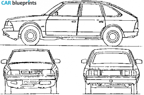 2002 AZLK Moskvich 2141 Hatchback blueprint