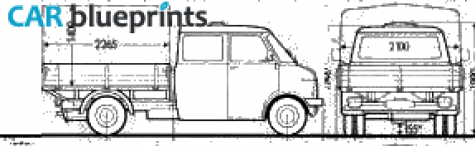 Bedford Blitz Truck blueprint