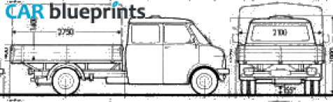 Bedford Blitz Truck blueprint