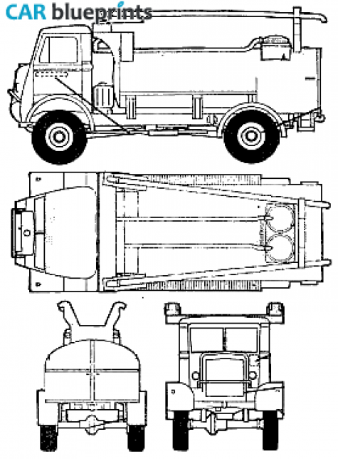 Bedford QL Truck blueprint