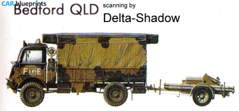 1942 Bedford QLD Truck blueprint