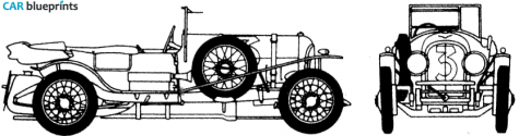 1927 Bentley 3 Litre OW blueprint