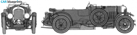 1930 Bentley 4 1/2 Litre Supercharger OW blueprint