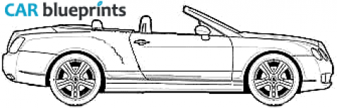 2007 Bentley Continental GTC Cabriolet blueprint