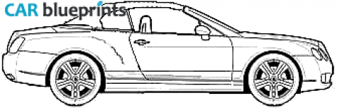 2007 Bentley Continental GTC Cabriolet blueprint