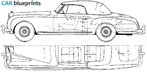 1954 Bentley Continental II Drop Head Coupe blueprint