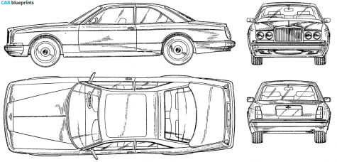 1998 Bentley Continental R Coupe blueprint