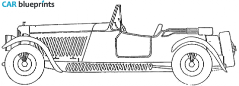 1948 Bentley Mallalieu Barchetta Cabriolet blueprint