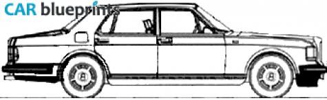 1987 Bentley Turbo R Sedan blueprint