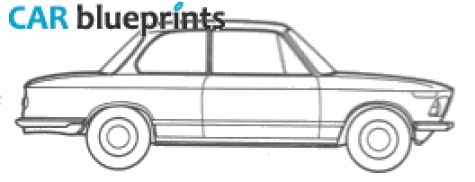 1966 BMW 1602 2-door Sedan blueprint