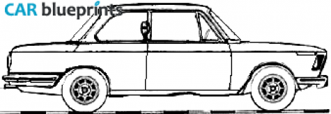 1975 BMW 1600 L 2-door Sedan blueprint