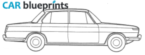 1964 BMW 1800 4-door Sedan blueprint