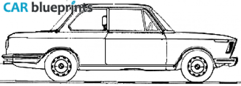 1971 BMW 2002 Tii 2-door Sedan blueprint