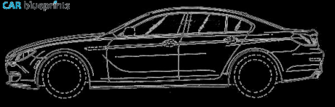 2011 BMW 6GT Sedan blueprint