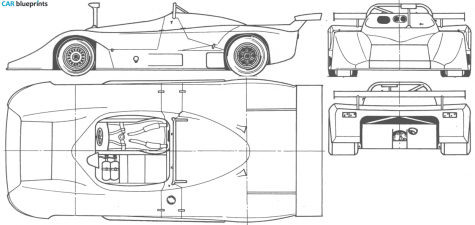 1976 BMW Osella PA10 Cabriolet blueprint