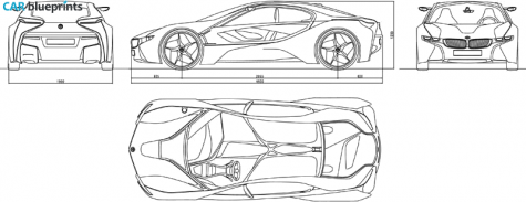 2009 BMW Vision Efficient Dynamics Coupe blueprint