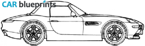 2000 BMW Z8 E52 Cabriolet blueprint