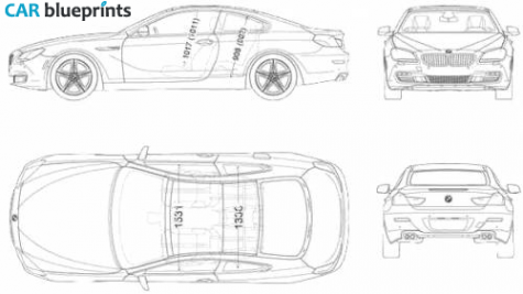 2011 BMW 6-series Coupe blueprint