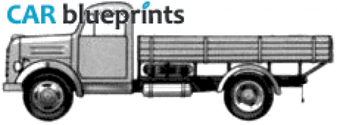 1960 Borgward B522 Truck blueprint