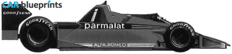 1978 Brabham Alfa Romeo BT46 F1 OW blueprint