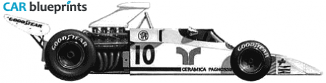 1973 Brabham Ford BT42 F1 OW blueprint