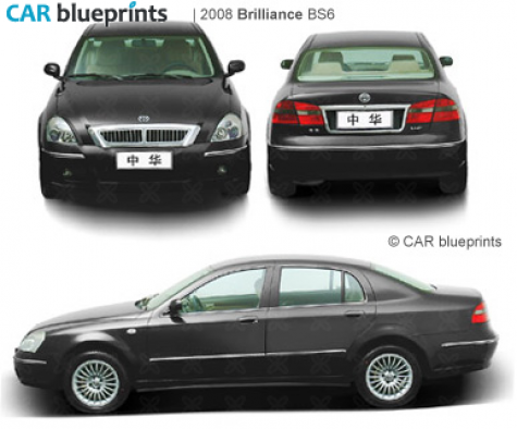 2008 Brilliance BS6 Sedan blueprint