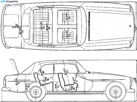 1967 Bristol 410 Coupe blueprint