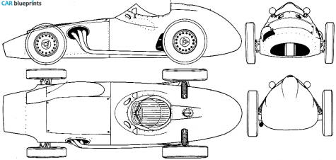 1959 BRM F1 GP OW blueprint