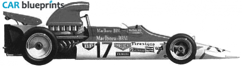 1972 BRM P160 F1 OW blueprint