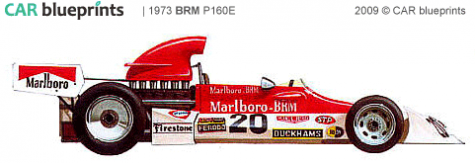 1972 BRM P160E F1 OW blueprint