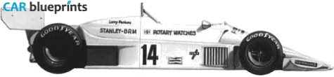 1977 BRM Stanley P207 F1 OW blueprint