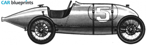 1922 Bugatti Type 30 GP OW blueprint