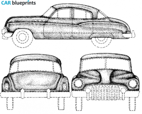 1951 Buick Super Sedan blueprint