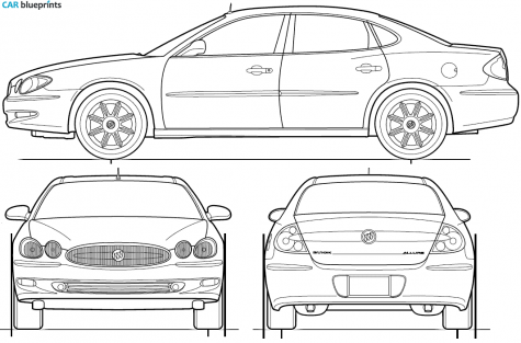 2006 Buick Allure Sedan blueprint