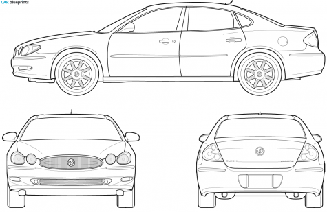 2007 Buick Allure Sedan blueprint