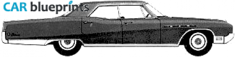 1968 Buick Electra 225 4-door Sedan blueprint