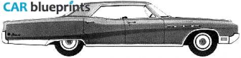 1968 Buick Electra 225 Custom 4-door Hardtop Sedan blueprint