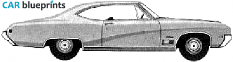 1968 Buick GS 350 Sport Coupe blueprint