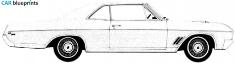 1967 Buick GS 400 Coupe blueprint