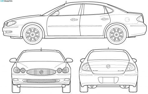 2006 Buick LaCrosse Sedan blueprint