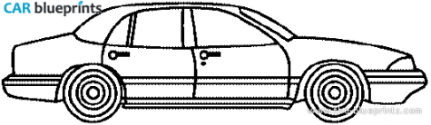 1997 Buick Lesabre Sedan blueprint