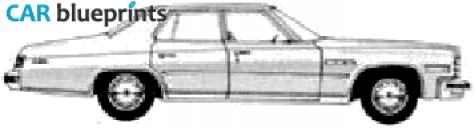 1975 Buick LeSabre 4-door Sedan blueprint