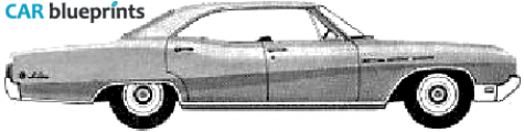 1968 Buick LeSabre Custom 4-door Hardtop Sedan blueprint