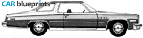 1975 Buick LeSabre Custom Hardtop Coupe blueprint