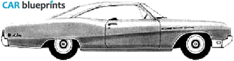 1968 Buick LeSabre Custom Sport Coupe blueprint