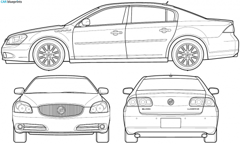 2006 Buick Lucerne Sedan blueprint