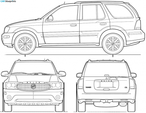 2006 Buick Rainier Wagon blueprint